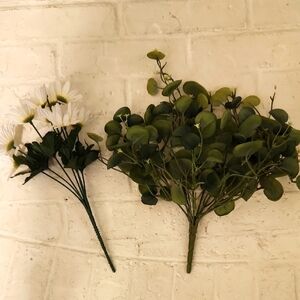 Hobby Lobby Faux Greenery and White Floral Arrangement